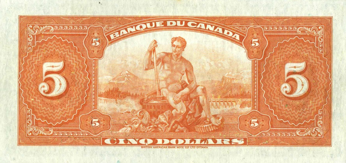 Back of Canada p43: 5 Dollars from 1935