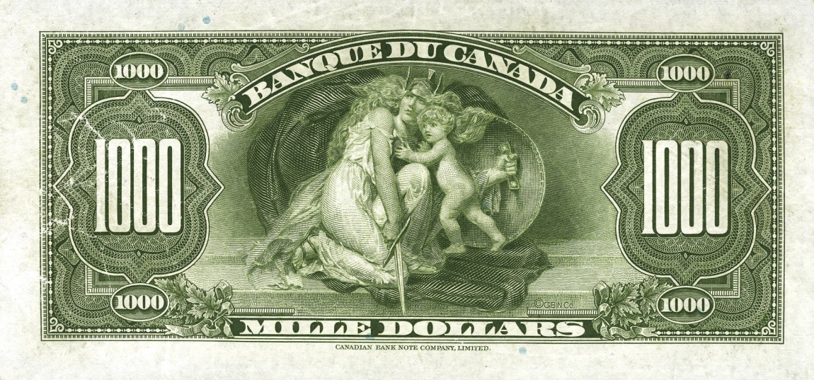 Back of Canada p57: 1000 Dollars from 1935