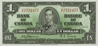 Gallery image for Canada p58a: 1 Dollar from 1937