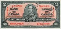p59s from Canada: 2 Dollars from 1937