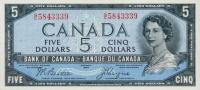 Gallery image for Canada p68b: 5 Dollars from 1954