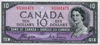 p69a from Canada: 10 Dollars from 1954