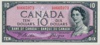 p69b from Canada: 10 Dollars from 1954