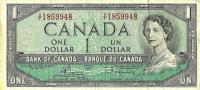 Gallery image for Canada p75c: 1 Dollar from 1954