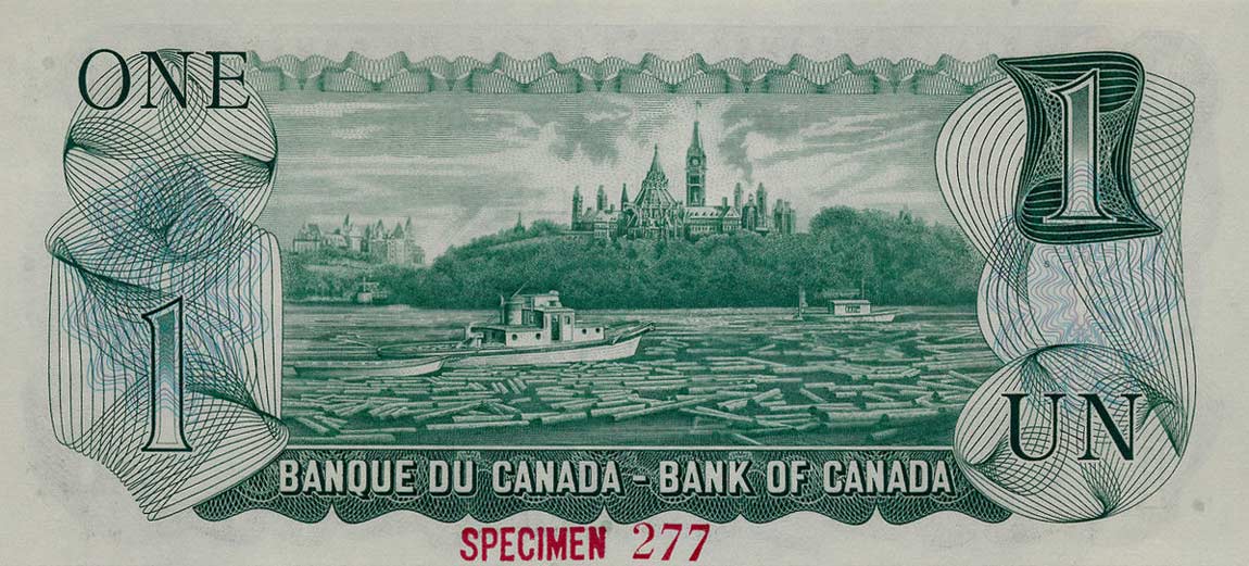 Canada P-85 One Dollar Year 1973 Uncirculated Banknote
