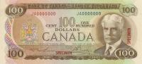 Gallery image for Canada p91s: 100 Dollars