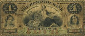 Gallery image for Canada pS1017: 4 Dollars