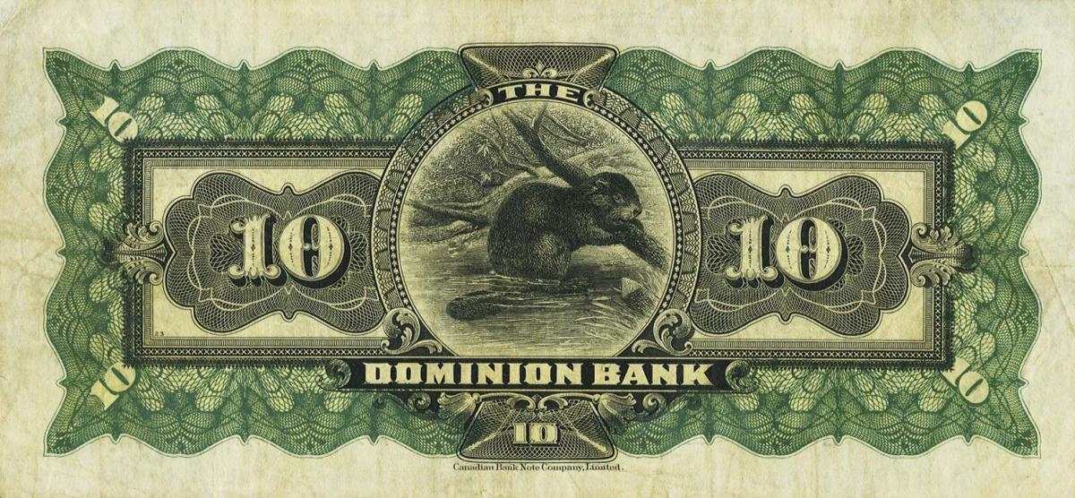 Back of Canada pS1027a: 10 Dollars from 1925