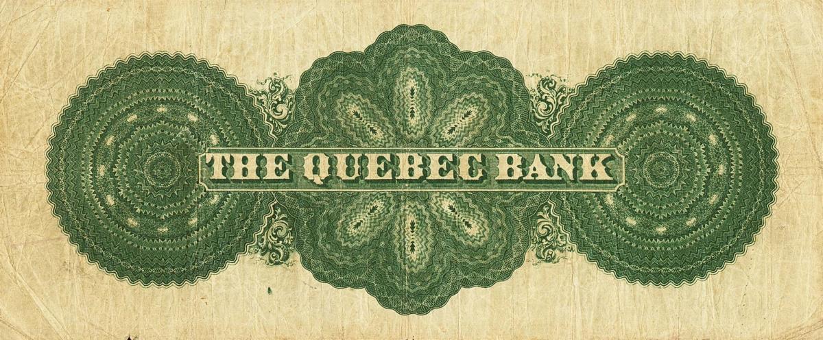 Back of Canada pS1345: 1 Dollar from 1863