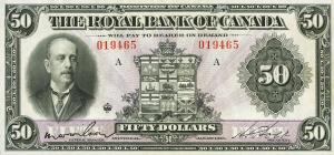 pS1386 from Canada: 50 Dollars from 1927