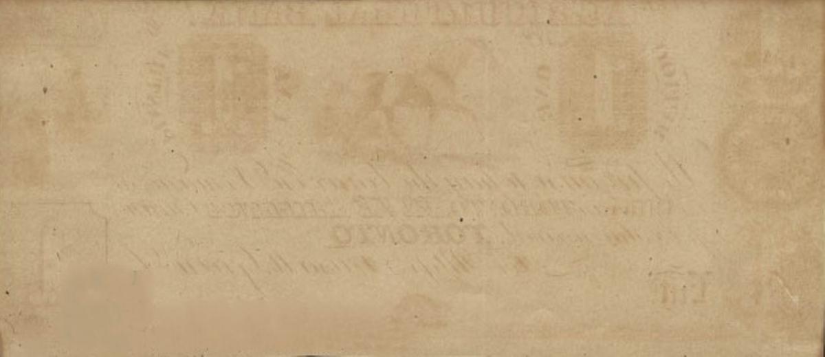 Back of Canada pS478: 5 Dollars from 1835
