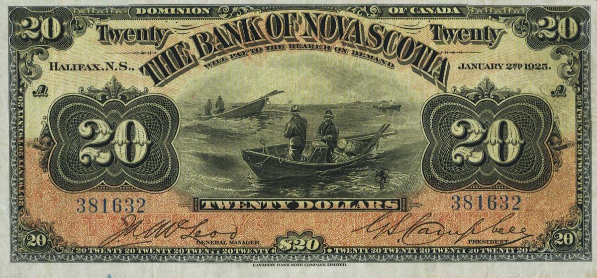 Front of Canada pS629a: 20 Dollars from 1925
