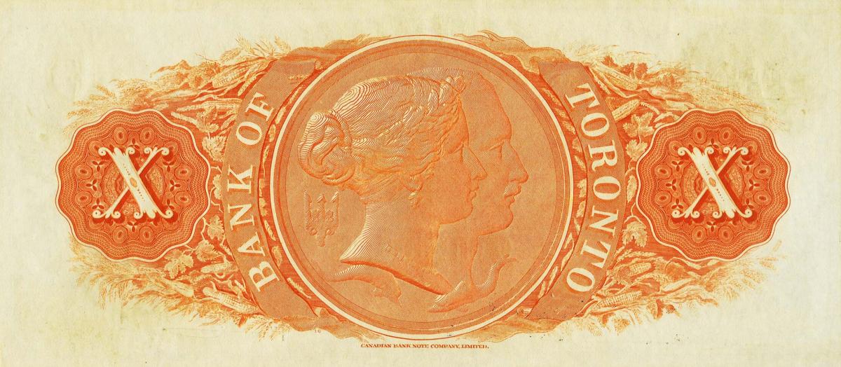 Back of Canada pS687n: 10 Dollars from 1887