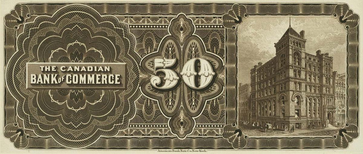 Back of Canada pS963p: 50 Dollars from 1893