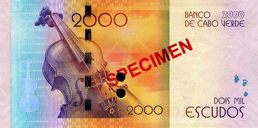 Back of Cape Verde p74s: 2000 Escudos from 2014
