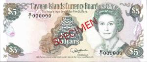 Gallery image for Cayman Islands p12s: 5 Dollars