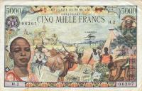 Gallery image for Central African Republic p11: 5000 Francs