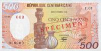 Gallery image for Central African Republic p14s: 500 Francs