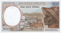 Gallery image for Central African States p201Eg: 500 Francs