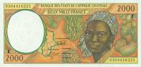 Gallery image for Central African States p203Ea: 2000 Francs