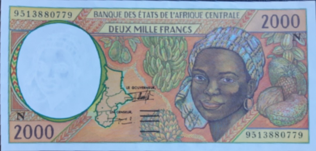 Front of Central African States p503Nc: 2000 Francs from 1995