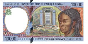 Gallery image for Central African States p305Fd: 10000 Francs