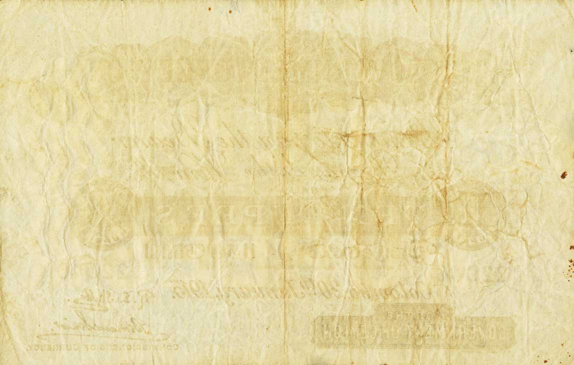 Back of Ceylon p12c: 10 Rupees from 1914