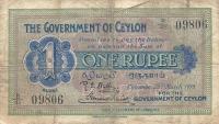 Gallery image for Ceylon p16a: 1 Rupee