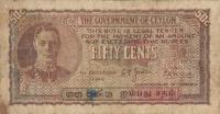 Gallery image for Ceylon p45b: 50 Cents