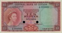 Gallery image for Ceylon p55ct: 10 Rupees