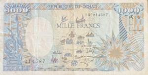 Gallery image for Chad p10Ab: 1000 Francs