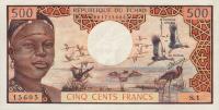 Gallery image for Chad p2a: 500 Francs from 1974