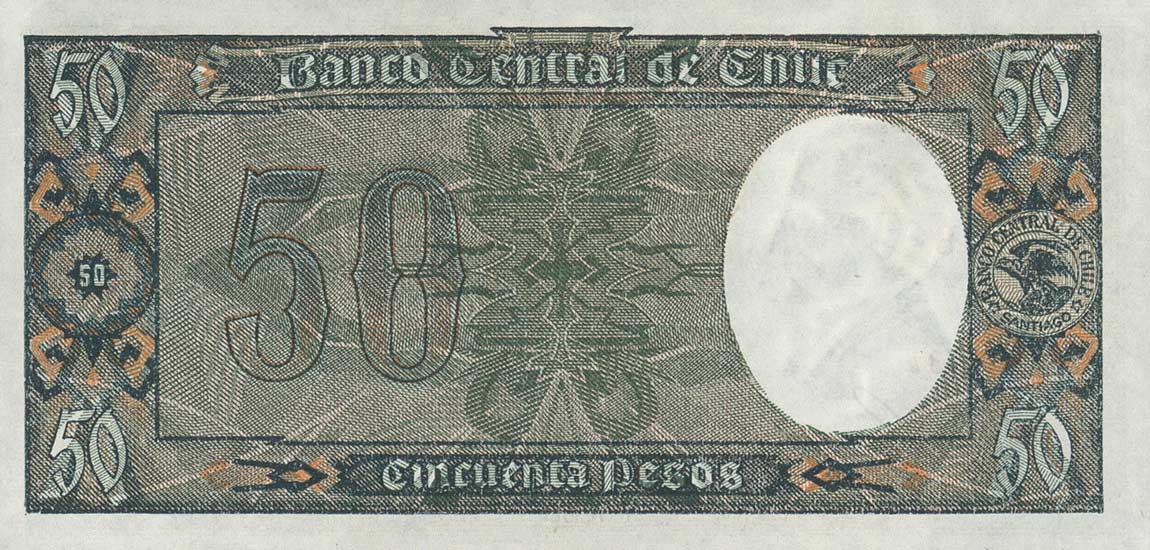 Back of Chile p112: 50 Pesos from 1947