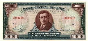 p133 from Chile: 50 Escudos from 1960