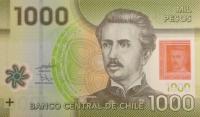 p161b from Chile: 1000 Pesos from 2011
