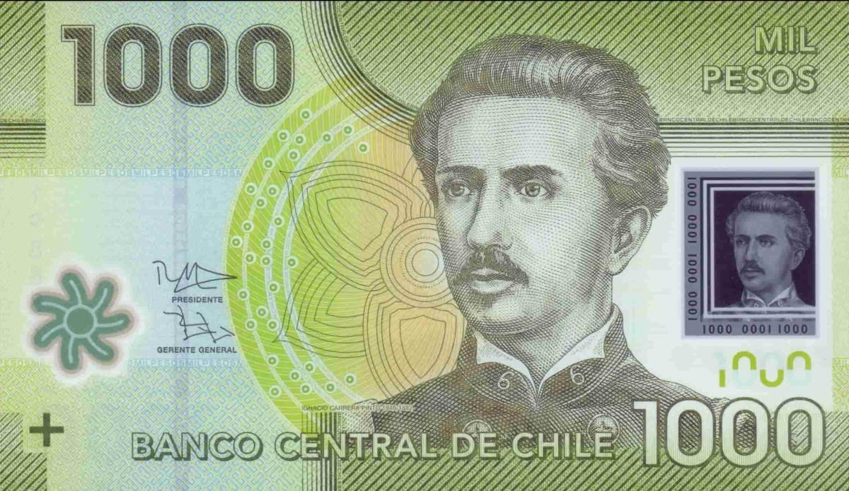 Front of Chile p161d: 1000 Pesos from 2013