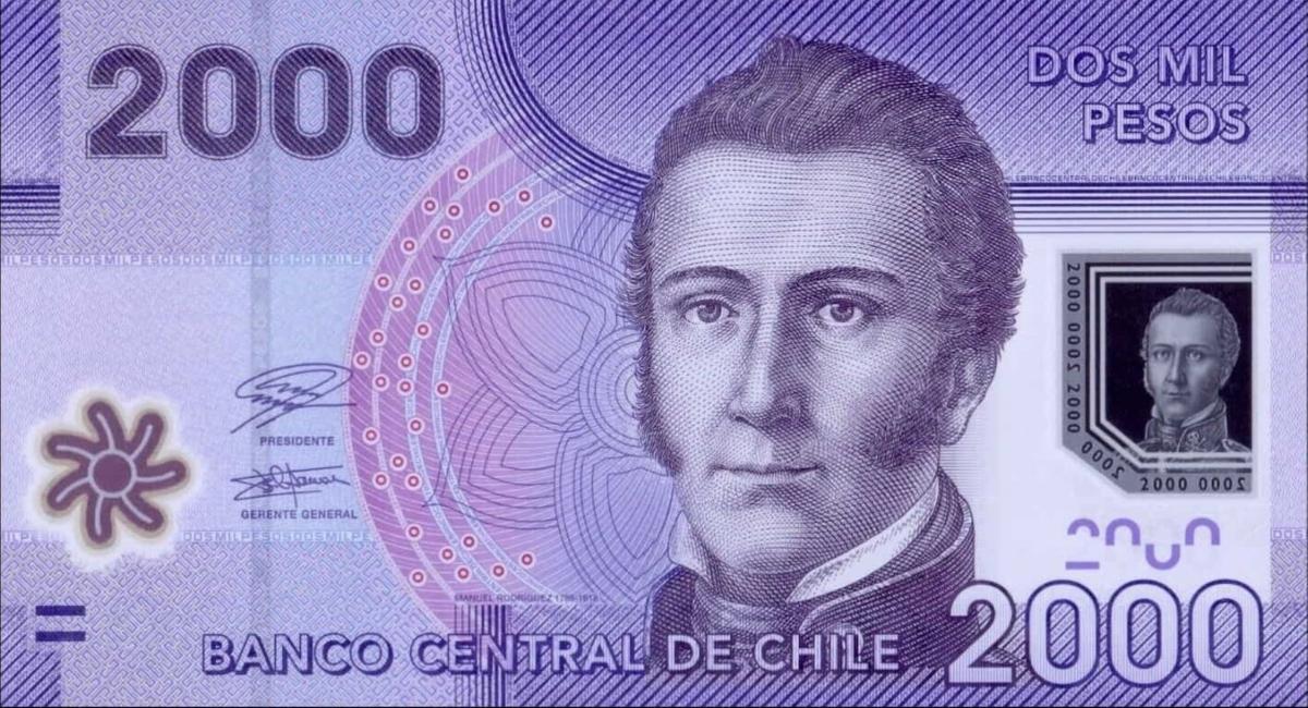 Front of Chile p162g: 2000 Pesos from 2021