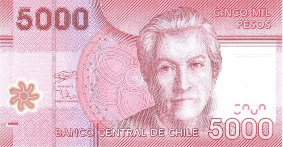 Front of Chile p163h: 5000 Pesos from 2021