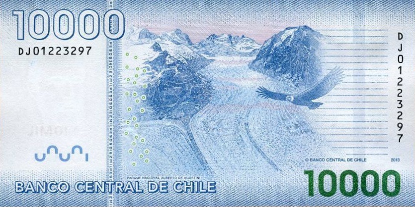 Back of Chile p164d: 10000 Pesos from 2013