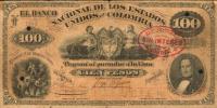 p146 from Colombia: 100 Pesos from 1881