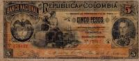 Gallery image for Colombia p215a: 5 Pesos