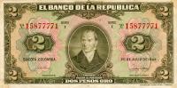 Gallery image for Colombia p390b: 2 Pesos