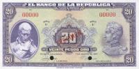 Gallery image for Colombia p392s: 20 Pesos Oro