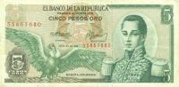 Gallery image for Colombia p406c: 5 Pesos Oro