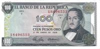 Gallery image for Colombia p410b: 100 Pesos Oro