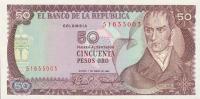 Gallery image for Colombia p422a: 50 Pesos Oro