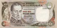 Gallery image for Colombia p433Aa: 2000 Pesos Oro