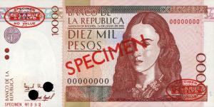 Gallery image for Colombia p444s: 10000 Pesos