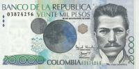 Gallery image for Colombia p454e: 20000 Pesos