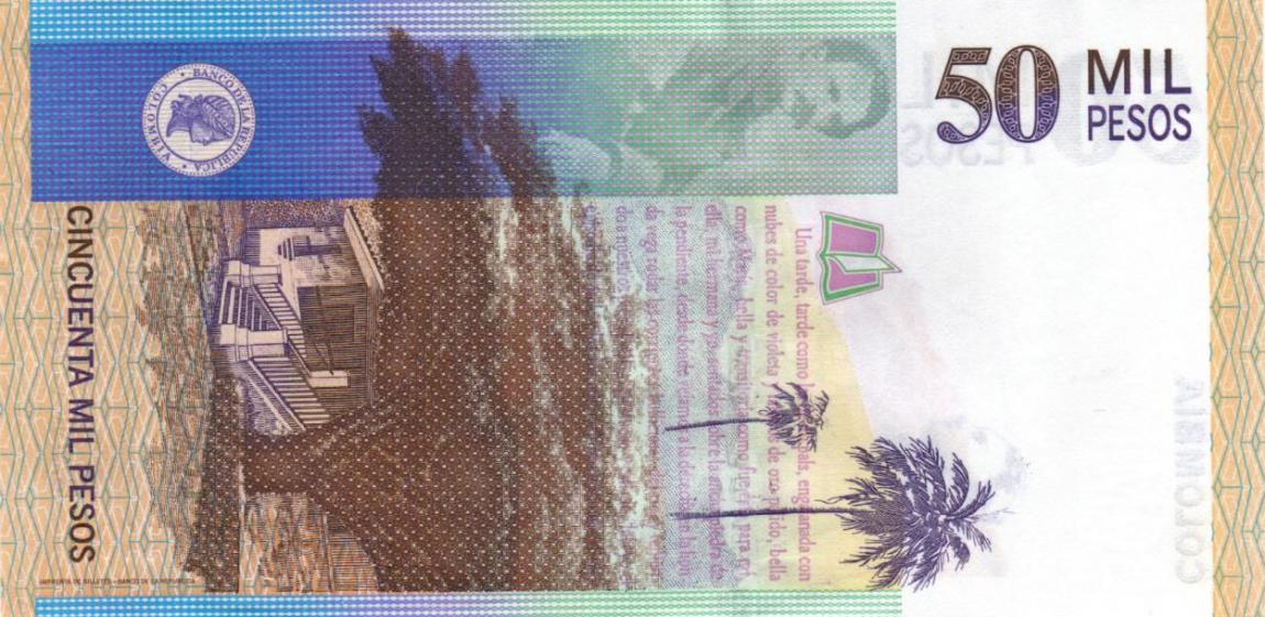 RealBanknotes Colombia P455m 50000 Pesos From 2009 realbanknotes-colombia-p455m-50000-pesos-from-2009